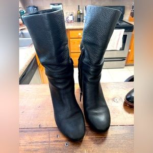 Leather Heel Boots